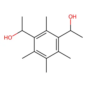 1-[3-(1-hydroxyethyl)-2,4,5,6-tetramethylphenyl]ethanol structure