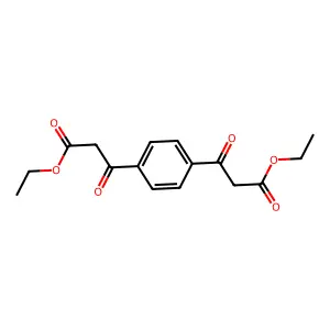 Diethyl terephthaloylbisacetate structure