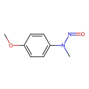 N-(4-methoxyphenyl)-N-methylnitrous amide structure