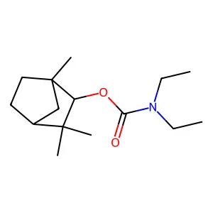 (1,3,3-trimethyl-2-bicyclo[2.2.1]heptanyl) N,N-diethylcarbamate structure
