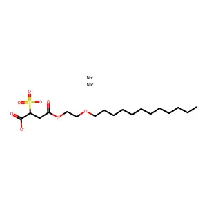 Disodium 4-(2-(dodecyloxy)ethyl) 2-sulphonatosuccinate structure