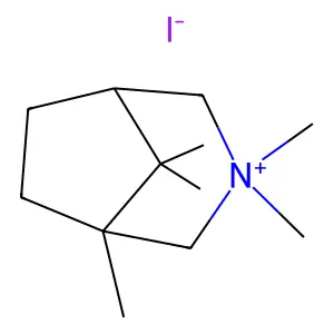 1,3,3,8,8-Pentamethyl-3-azoniabicyclo(3.2.1)octane iodide structure