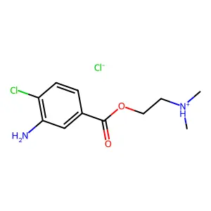 Clormecaine hydrochloride structure