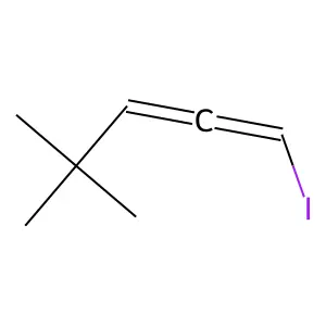 1,2-Pentadiene, 1-iodo-4,4-dimethyl- structure