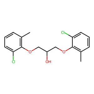 1,3-Bis(2-chloro-6-methylphenoxy)propan-2-ol structure
