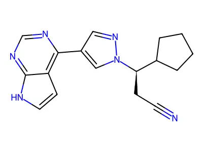 Ruxolitinib structure