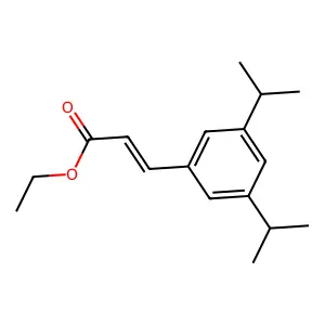 Ethyl 3-[3,5-bis(1-methylethyl)phenyl]-2-propenoate structure