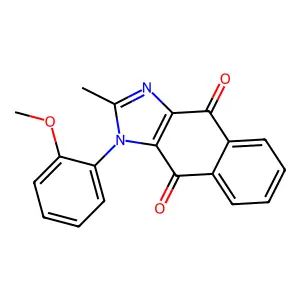 1-(2-methoxyphenyl)-2-methyl-1h-naphtho[2,3-d]imidazole-4,9-dione structure