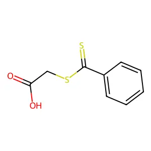 Acetic acid, [(phenylthioxomethyl)thio]- structure