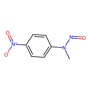N-Nitroso-N-methyl-4-nitroaniline structure