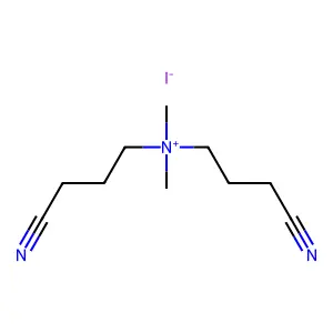 bis(3-cyanopropyl)-dimethylazanium iodide structure