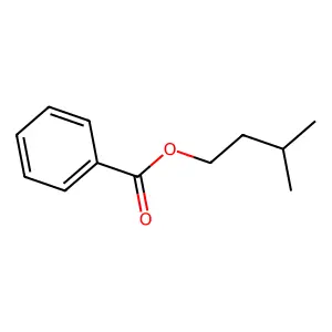 Isoamyl benzoate structure