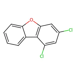 1,3-DICHLORODIBENZOFURAN structure