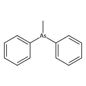 Methyldiphenylarsine structure