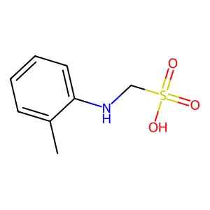 Methanesulfonic acid, 1-((2-methylphenyl)amino)- structure