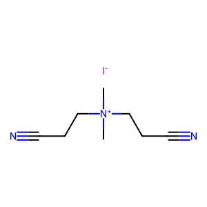 AMMONIUM, BIS(2-CYANOETHYL)DIMETHYL-, IODIDE structure