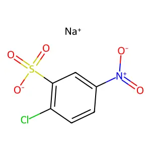 Sodium 2-chloro-5-nitrobenzenesulphonate structure