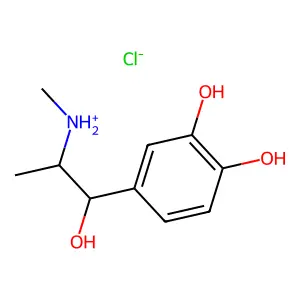 [1-(3,4-dihydroxyphenyl)-1-hydroxypropan-2-yl]-methylazanium chloride structure