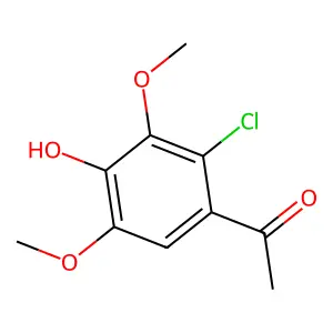 1-(2-chloro-4-hydroxy-3,5-dimethoxyphenyl)ethanone structure