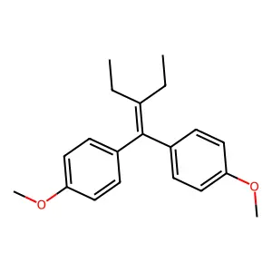 1,1-Bis(4-methoxyphenyl)-2-ethyl-1-butene structure