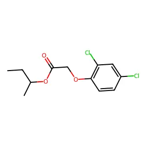 butan-2-yl 2-(2,4-dichlorophenoxy)acetate structure