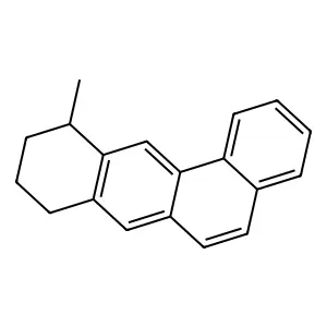 11-methyl-8,9,10,11-tetrahydrobenzo[a]anthracene structure