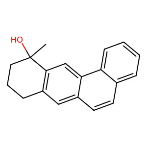 11-methyl-9,10-dihydro-8H-benzo[a]anthracen-11-ol structure
