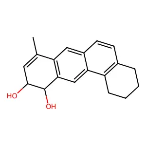 (10S,11S)-8-methyl-1,2,3,4,10,11-hexahydrobenzo[a]anthracene-10,11-diol structure