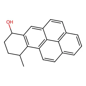10-Methyl-7,8,9,10-tetrahydrobenz(a)pyren-7-ol structure