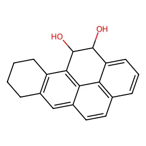 (11R,12S)-7,8,9,10,11,12-hexahydrobenzo[a]pyrene-11,12-diol structure