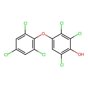 Compound C12H4Cl6O2 structure