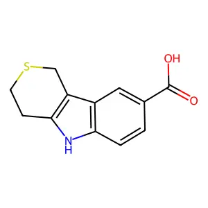 1,3,4,5-tetrahydrothiopyrano[4,3-b]indole-8-carboxylic acid structure