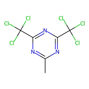 Compound C6H3Cl6N3 structure