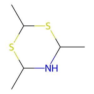 Dihydro-2,4,6-trimethyl-4H-1,3,5-dithiazine structure