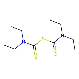 diethylcarbamothioyl N,N-diethylcarbamodithioate structure
