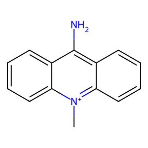 9-Amino-10-methylacridinium structure