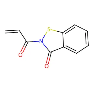 1,2-benzisothiazol-3(2H)-one, 2-(1-oxo-2-propenyl)- structure