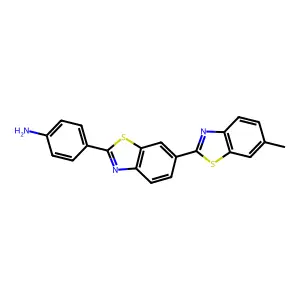 Benzenamine, 4-(6-methyl[2,6'-bibenzothiazol]-2'-yl)- structure