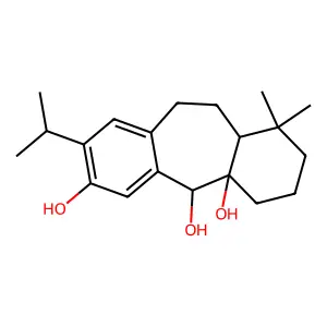 (11R)-12,12-dimethyl-6-propan-2-yltricyclo[9.4.0.03,8]pentadeca-3,5,7-triene-1,2,5-triol structure