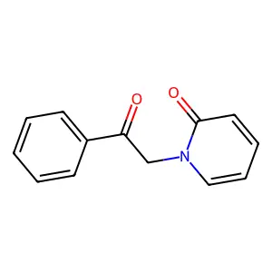 1-(2-oxo-2-phenylethyl)pyridin-2(1h)-one structure