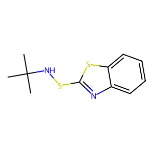 N-tert-Butyl-2-benzothiazolesulfenamide structure