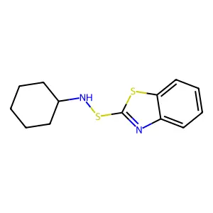 N-(1,3-benzothiazol-2-ylsulfanyl)cyclohexanamine structure