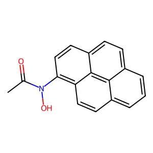N-Hydroxy-N-1-pyrenylacetamide structure