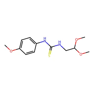 1-(2,2-dimethoxyethyl)-3-(4-methoxyphenyl)thiourea structure