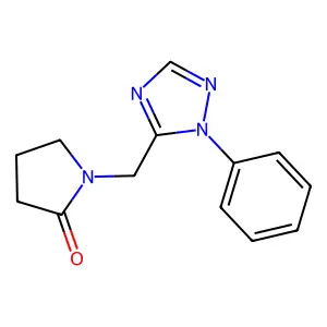 1-[(2-phenyl-1,2,4-triazol-3-yl)methyl]pyrrolidin-2-one structure