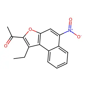 ETHANONE, 1-(1-ETHYL-5-NITRONAPHTHO(2,1-b)FURAN-2-YL)- structure