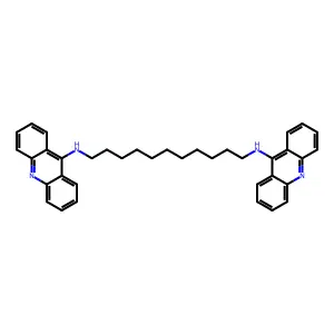 1,11-Undecanediamine, N,N'-di-9-acridinyl- structure