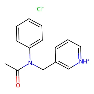 N-(3-Pyridylmethyl)acetanilide hydrochloride structure