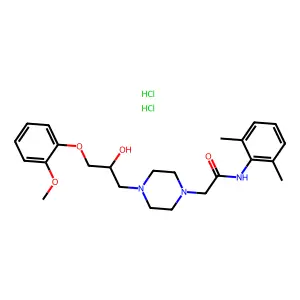 Ranolazine dihydrochloride structure