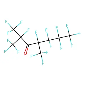 1,1,1,2,4,5,5,6,6,7,7,7-dodecafluoro-2,4-bis(trifluoromethyl)heptan-3-one structure